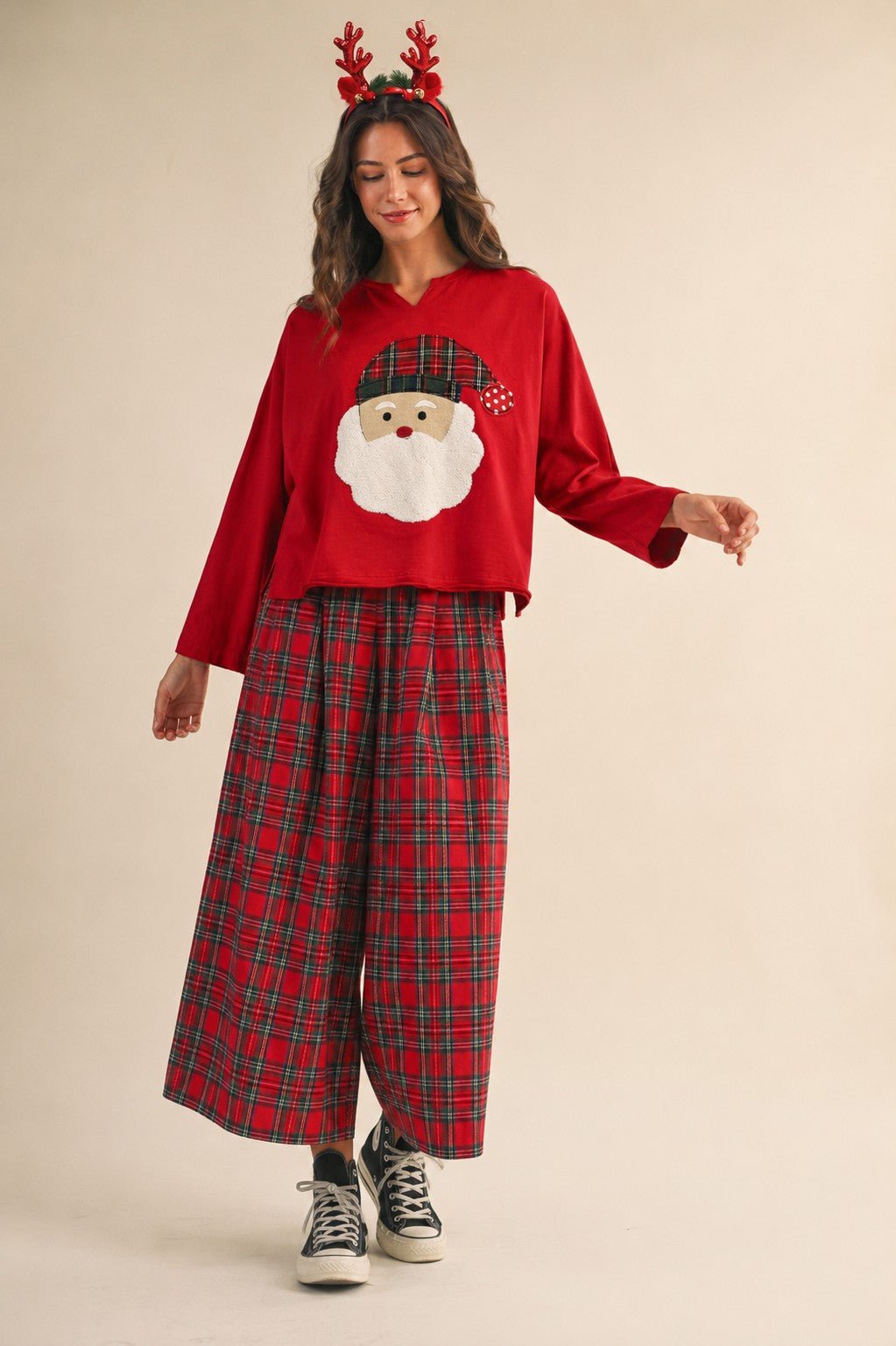 December's Calling Santa Patch Pullover - Westly
