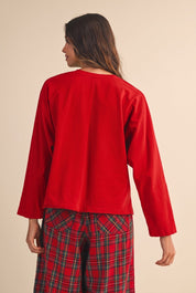 December's Calling Santa Patch Pullover - Westly