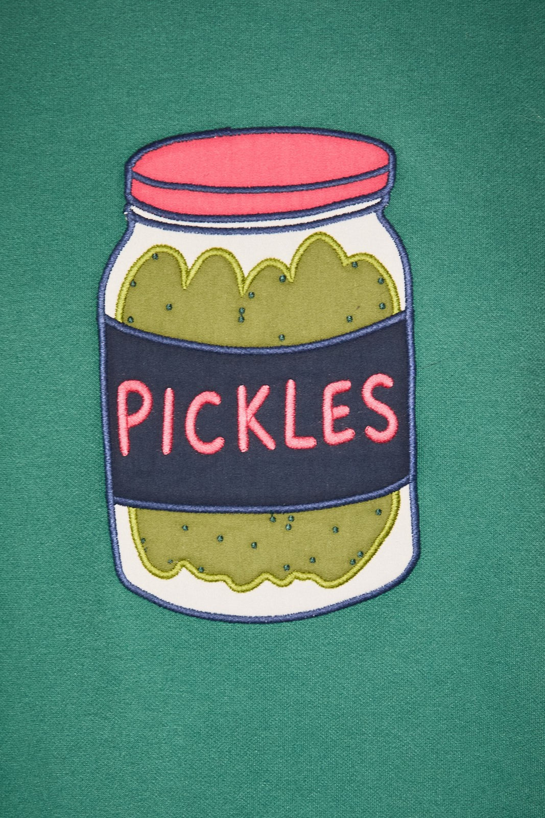 Deli Counter Pickle Patch Sweatshirt in Dusty Green — product photo 04