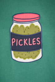 Deli Counter Pickle Patch Sweatshirt in Dusty Green — product photo 04