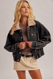 Denali Faux Fur Collar Denim Jacket - Westly