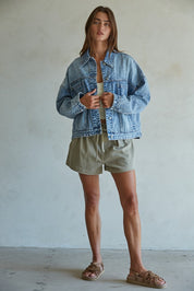 Denim Days Relaxed Jean Jacket in Washed Denim - product photo 2