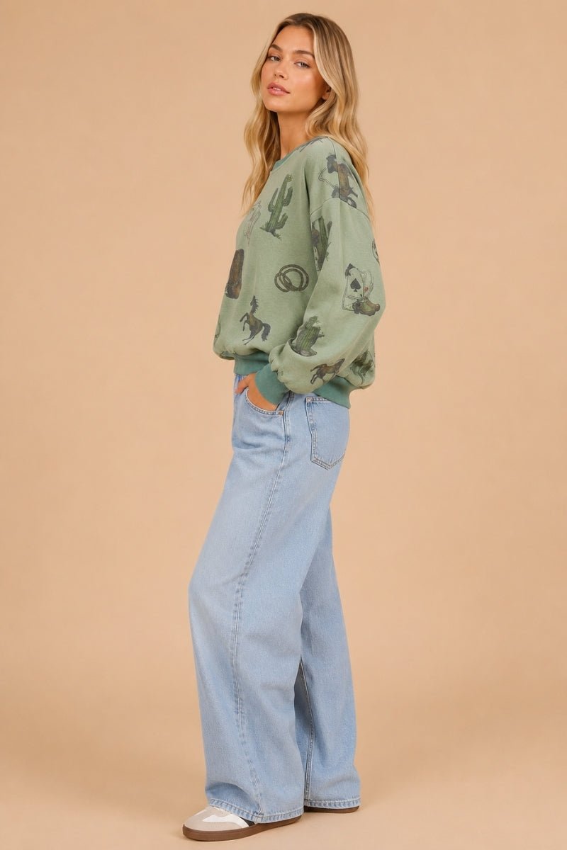Desert Ace Graphic Sweatshirt - Westly