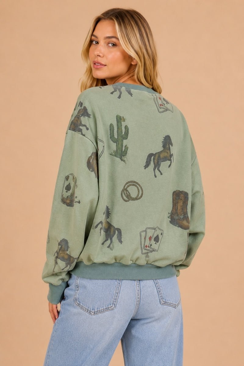 Desert Ace Graphic Sweatshirt - Westly