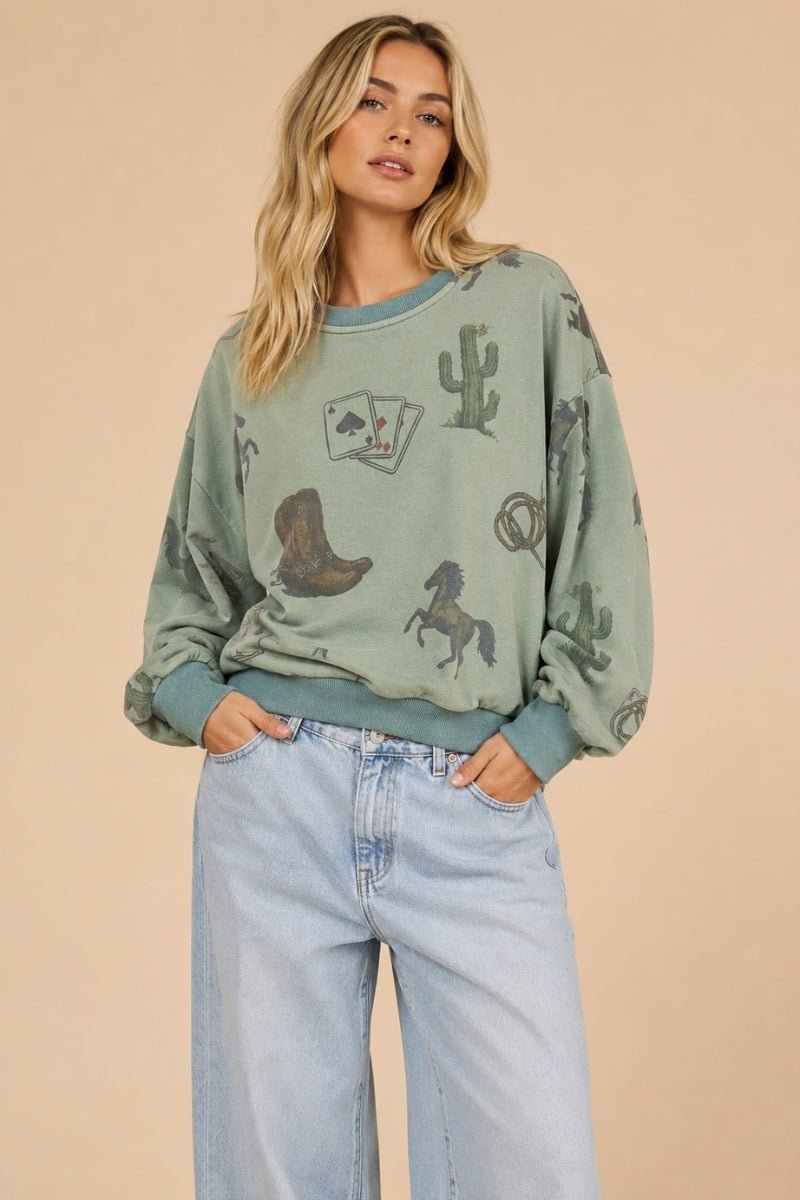 Desert Ace Graphic Sweatshirt - Westly