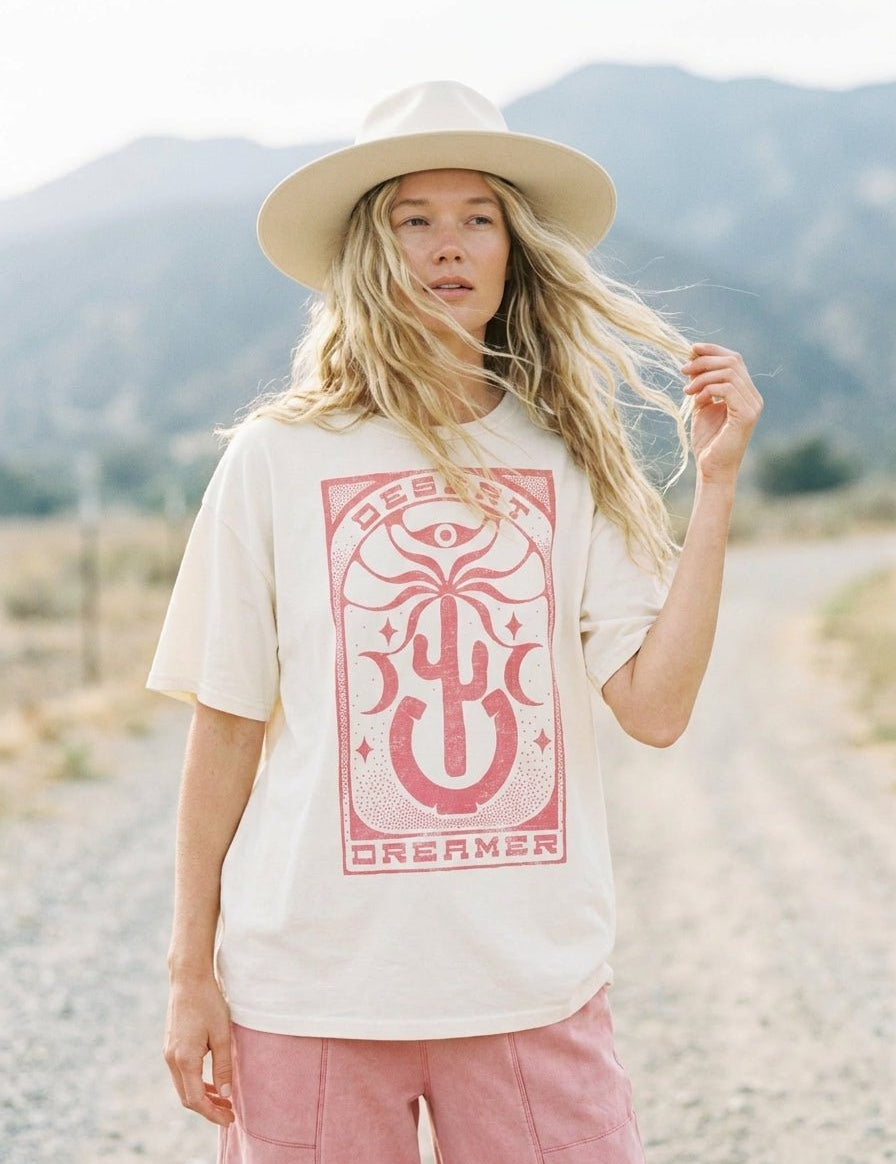 Desert Dreamer Oversized Graphic Tee - Westly