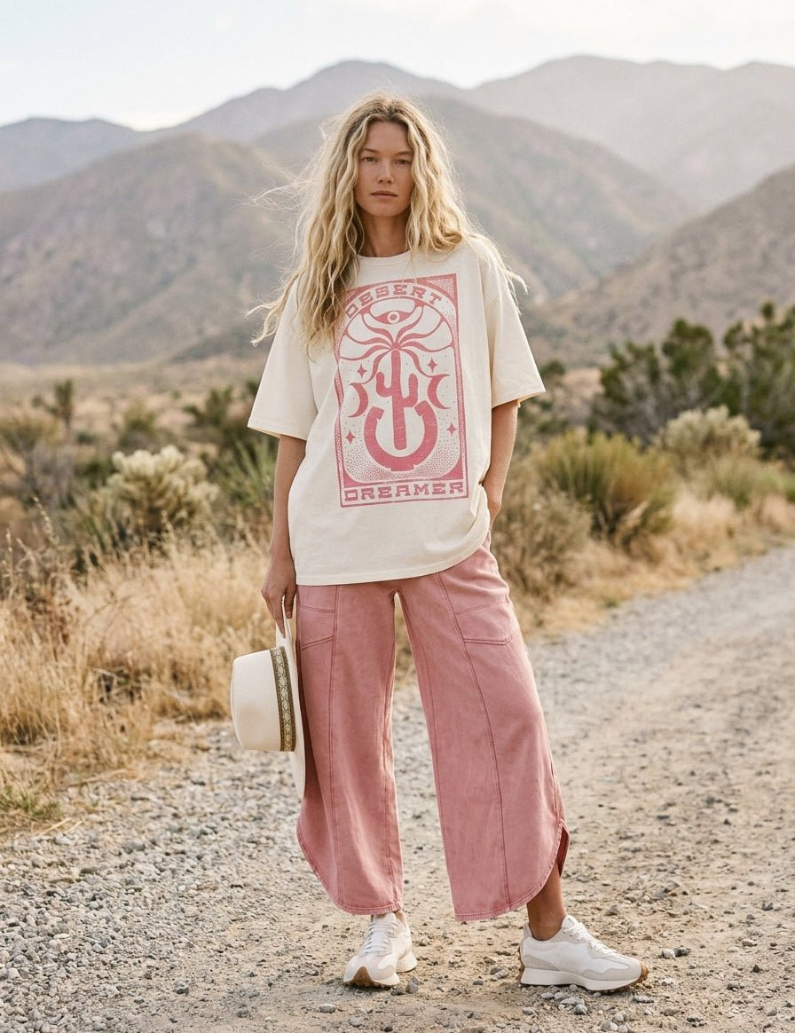 Desert Dreamer Oversized Graphic Tee - Westly