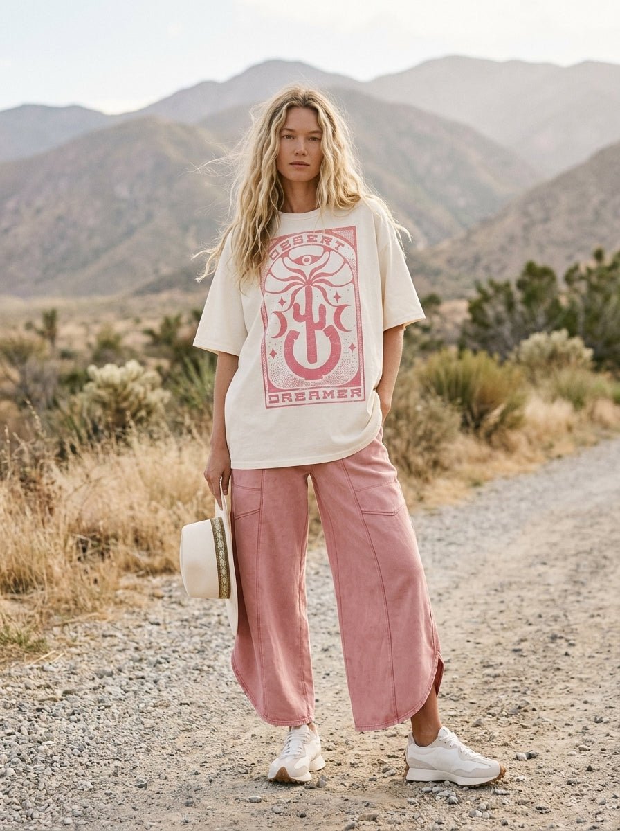 Desert Dreamer Oversized Graphic Tee - Westly