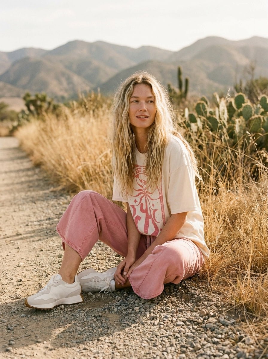 Desert Dreamer Oversized Graphic Tee - Westly