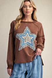 Desert Star Washed Terry Pullover - Westly