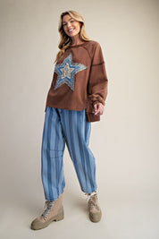 Desert Star Washed Terry Pullover - Westly