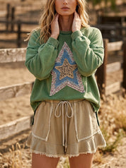 Desert Star Washed Terry Pullover - Westly