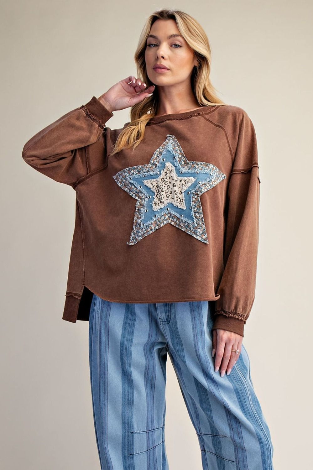 Desert Star Washed Terry Pullover - Westly