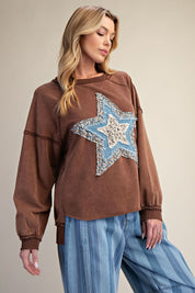 Desert Star Washed Terry Pullover - Westly