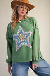 Desert Star Washed Terry Pullover - Westly