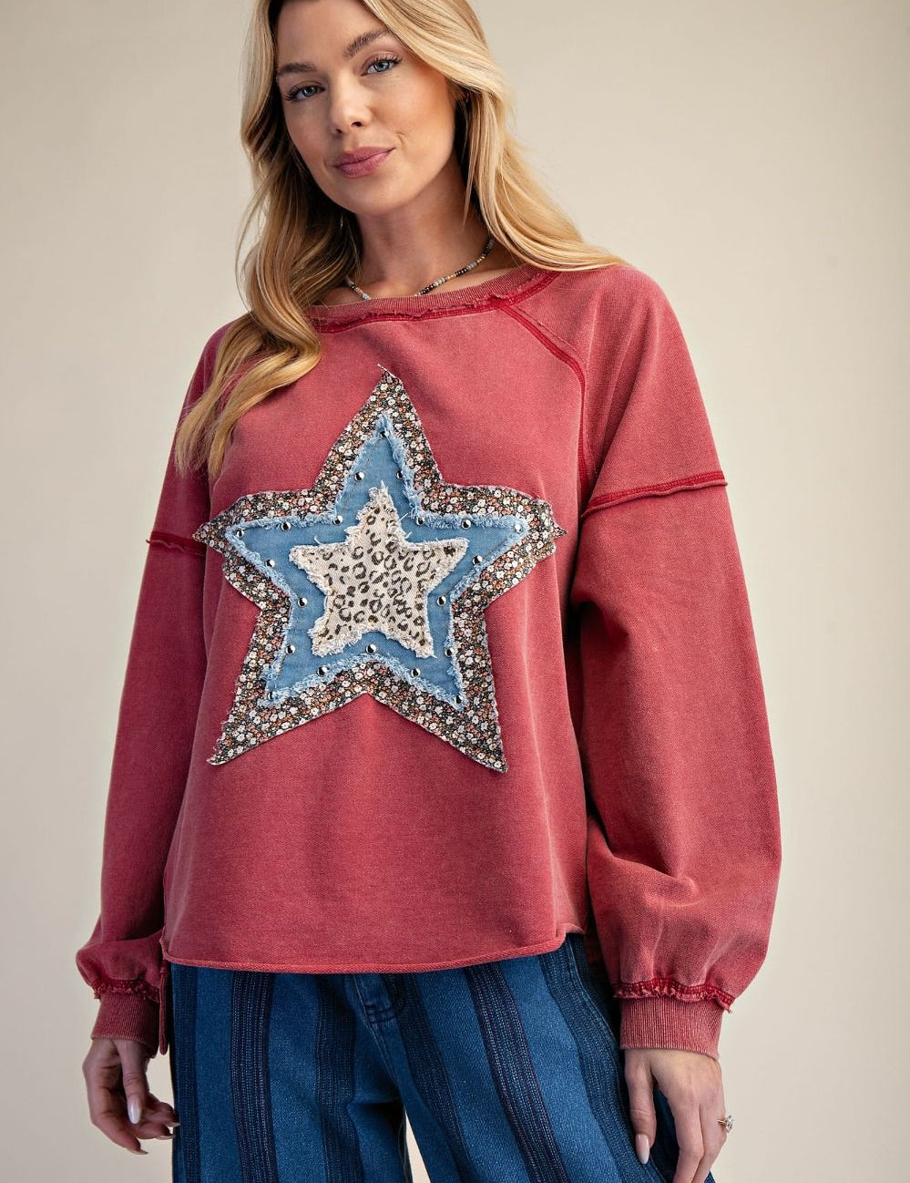 Desert Star Washed Terry Pullover - Westly
