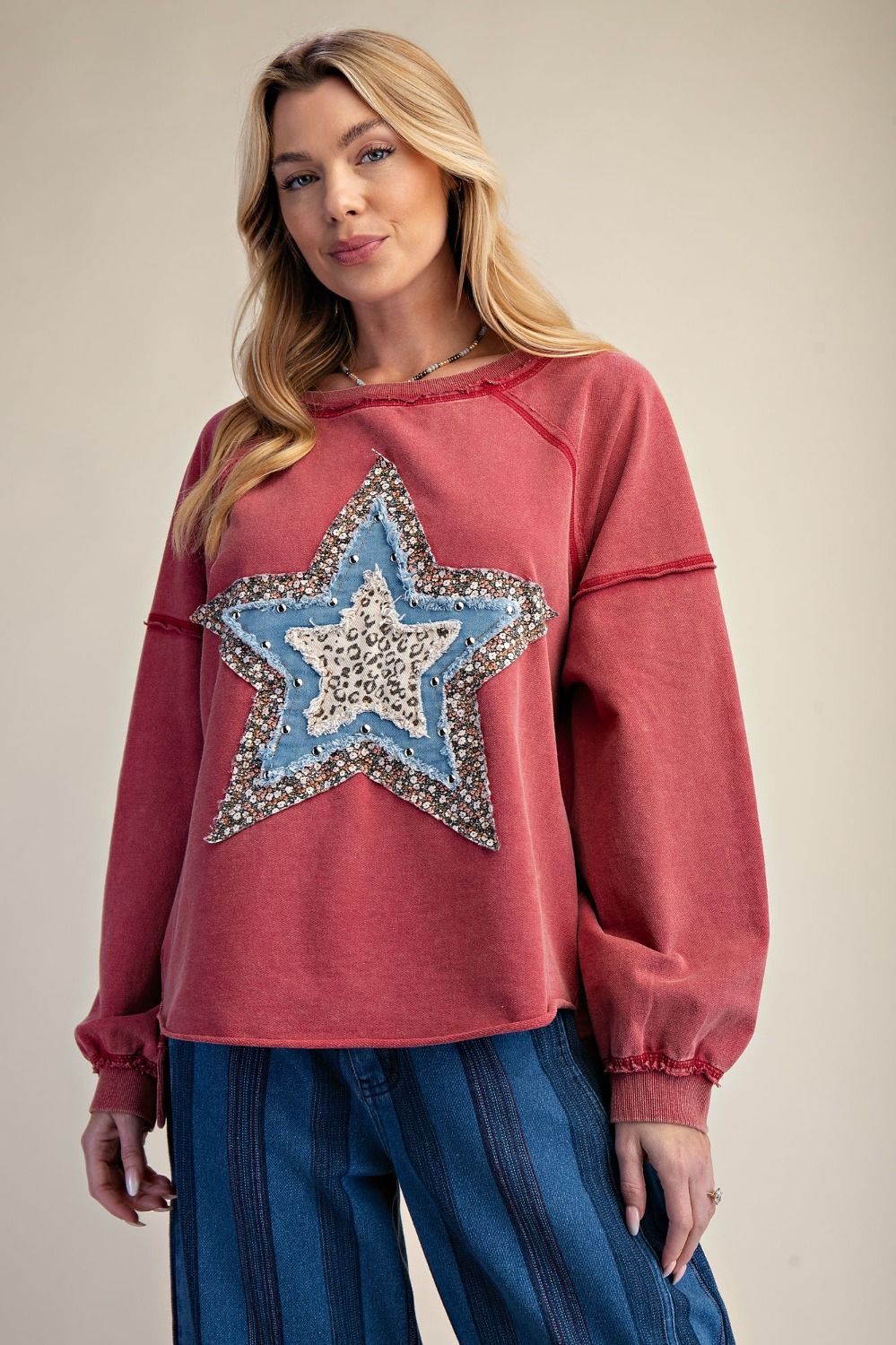 Desert Star Washed Terry Pullover - Westly