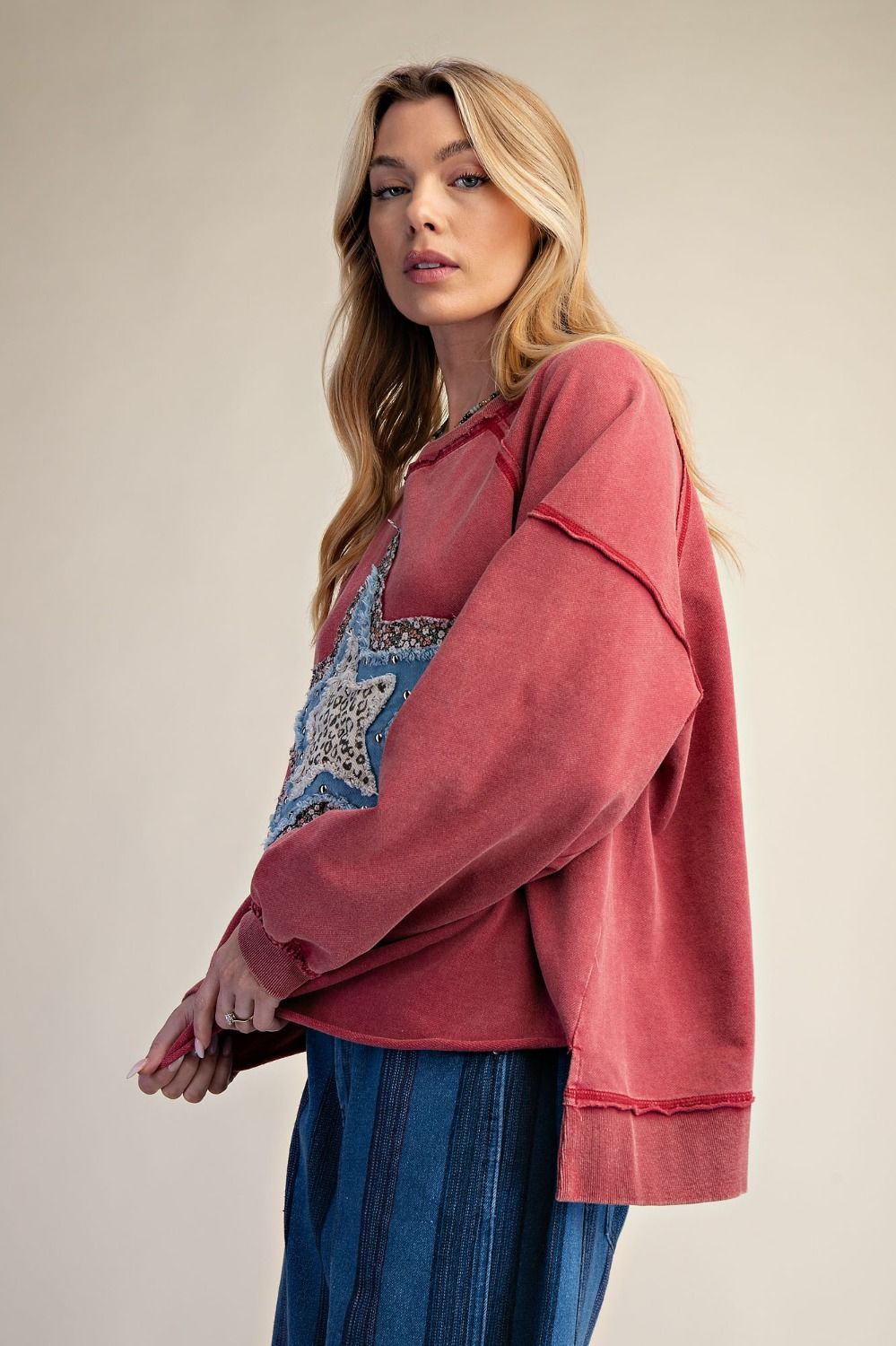 Desert Star Washed Terry Pullover - Westly