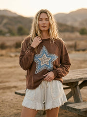 Desert Star Washed Terry Pullover - Westly