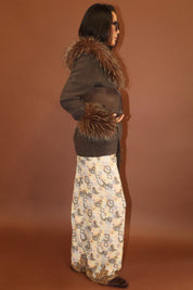 Desperado Western Lace Pants - Saddle Brown