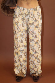 Desperado Western Lace Pants - Saddle Brown