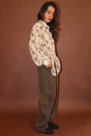 Desperado Western Print Shirt - Saddle Brown