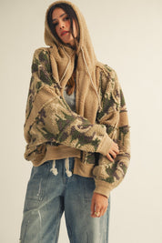 Dillon Camo Sherpa Zip-Up Hoodie - Westly