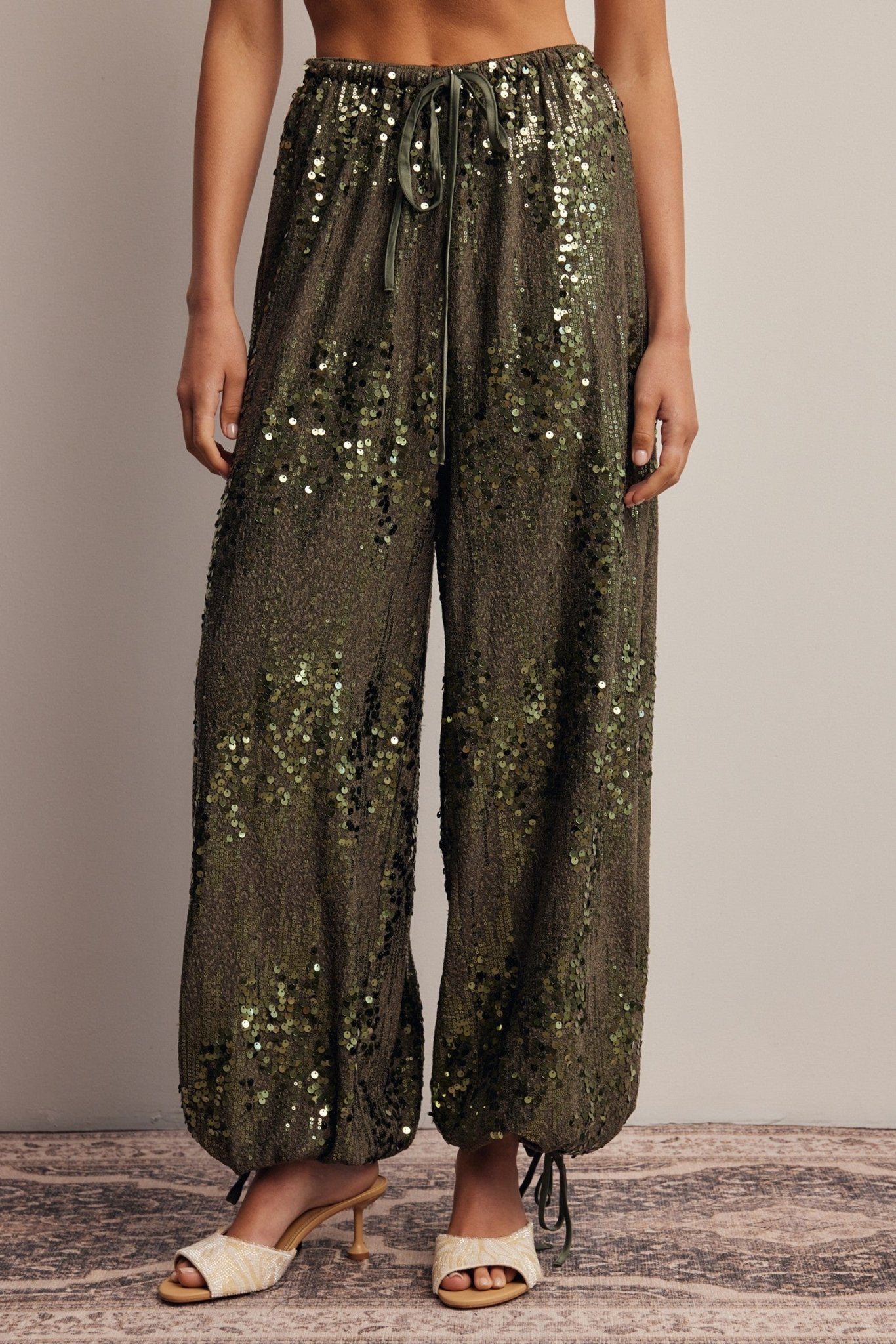 Disco Hour Sequin Bloomer Pants - Westly