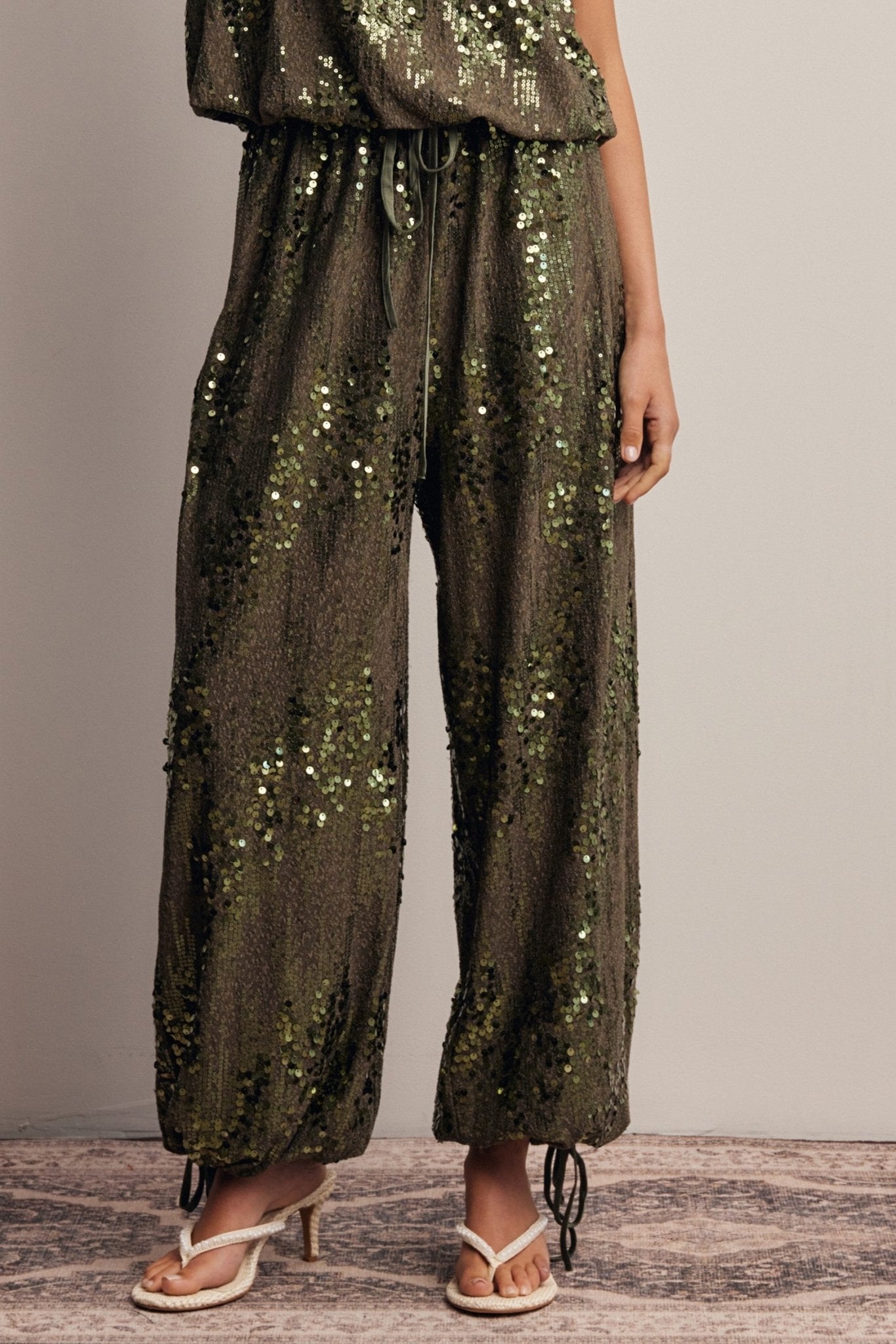 Disco Hour Sequin Bloomer Pants - Westly
