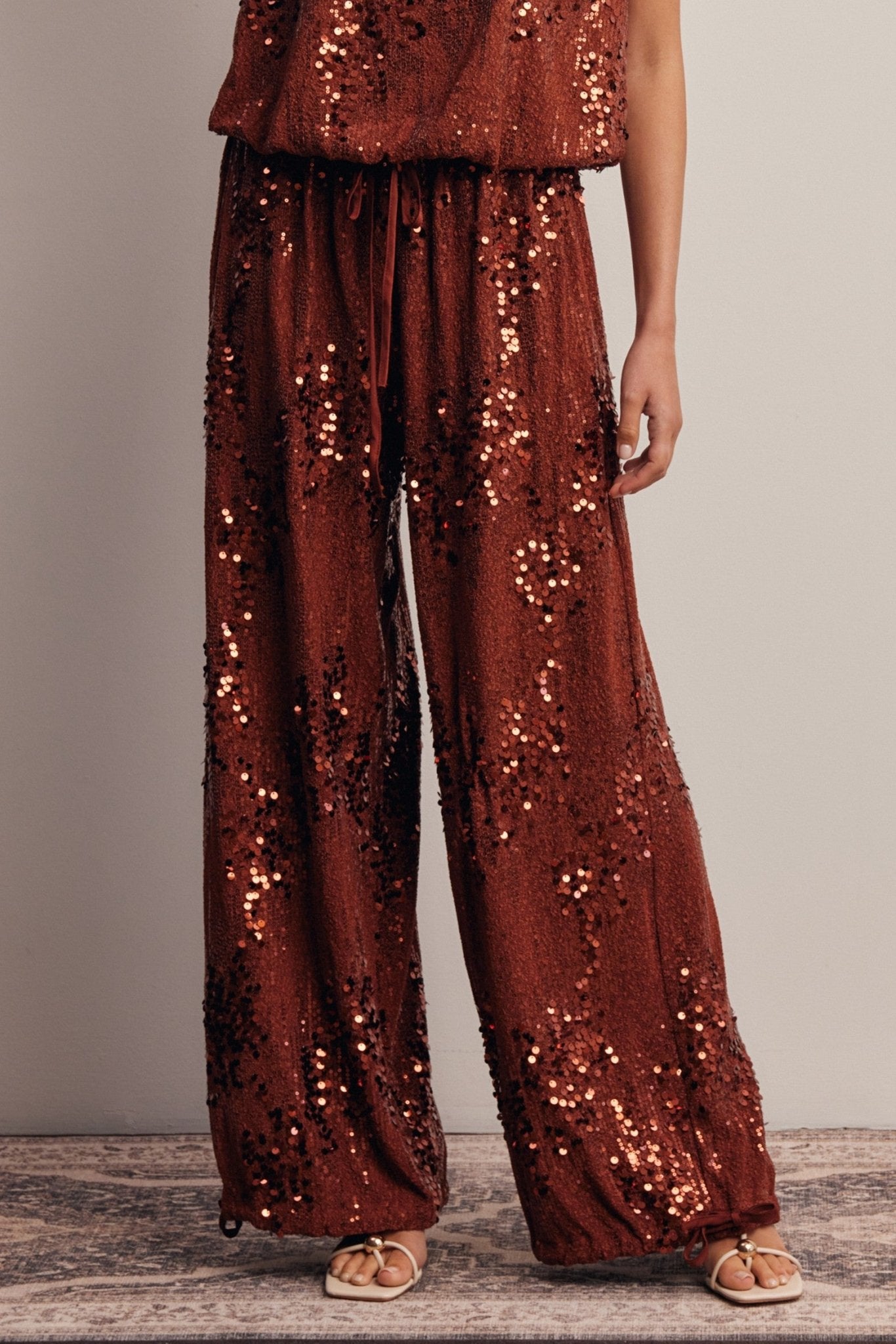 Disco Hour Sequin Bloomer Pants - Westly