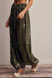 Disco Hour Sequin Bloomer Pants - Westly