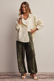 Disco Hour Sequin Bloomer Pants - Westly