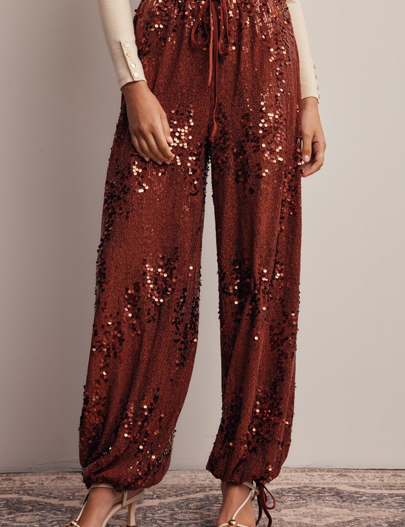 Disco Hour Sequin Bloomer Pants - Westly