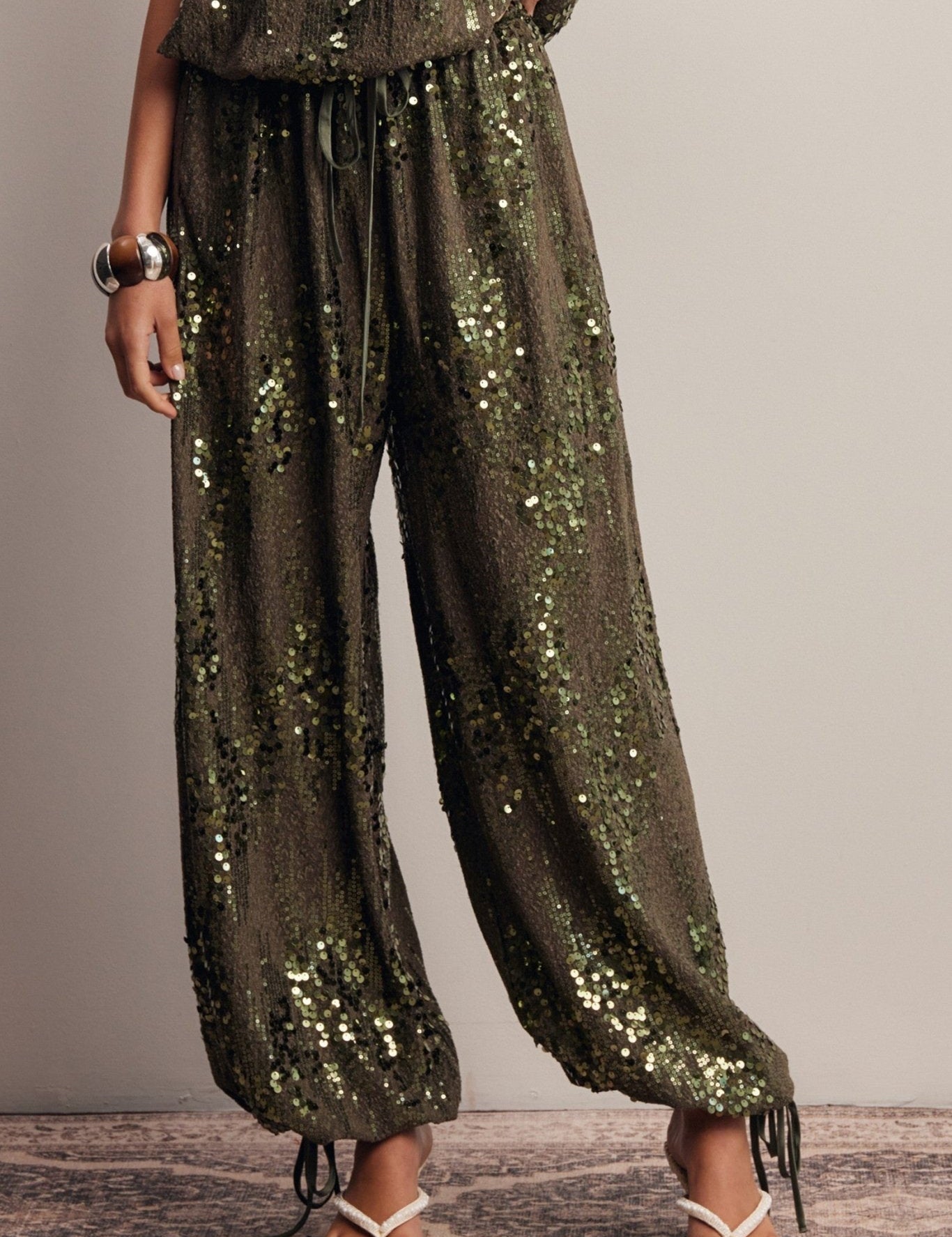 Disco Hour Sequin Bloomer Pants - Westly