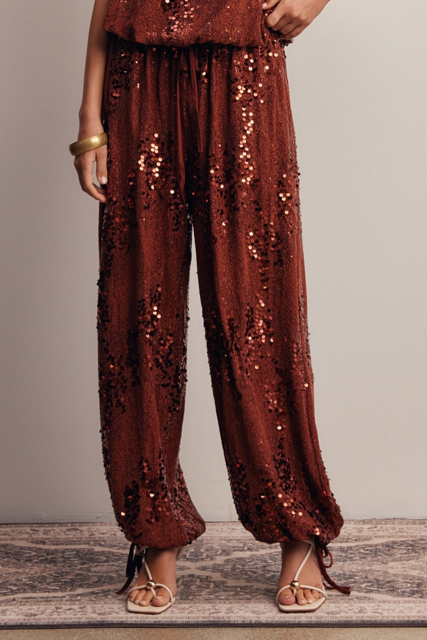 Disco Hour Sequin Bloomer Pants - Westly