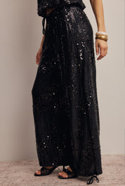Disco Hour Sequin Bloomer Pants in Black, photo 4