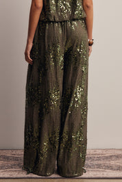 Disco Hour Sequin Bloomer Pants in Olive, photo 11
