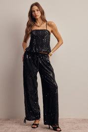 Disco Hour Sequin Bubble Hem Cami - Westly