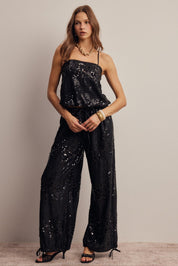 Disco Hour Sequin Bubble Hem Cami - Westly