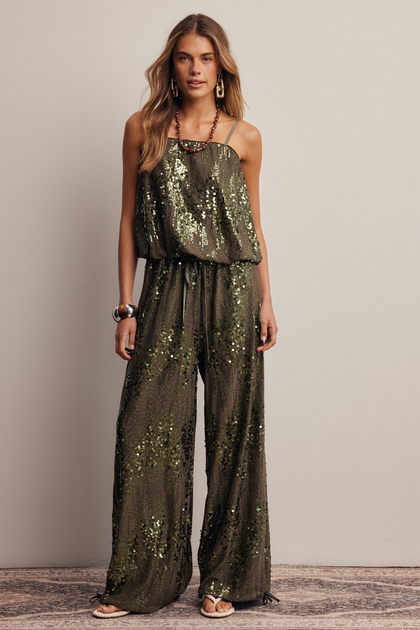Disco Hour Sequin Bubble Hem Cami - Westly