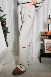 Dog Days Embroidered Dachshund Sweatpants - Westly