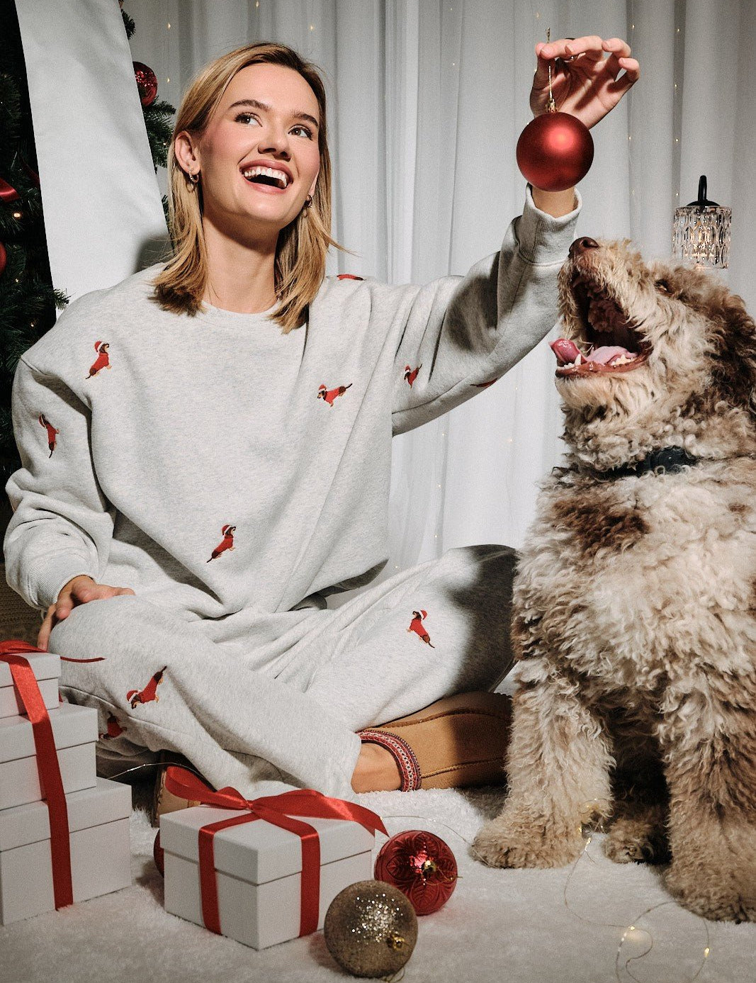 Dog Days Embroidered Dachshund Sweatshirt - Westly