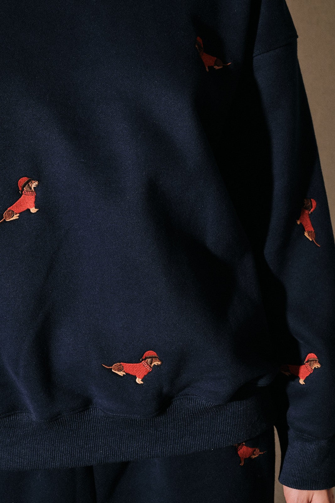 Dog Days Embroidered Dachshund Sweatshirt - Westly