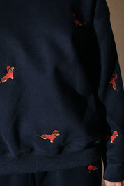 Dog Days Embroidered Dachshund Sweatshirt - Westly