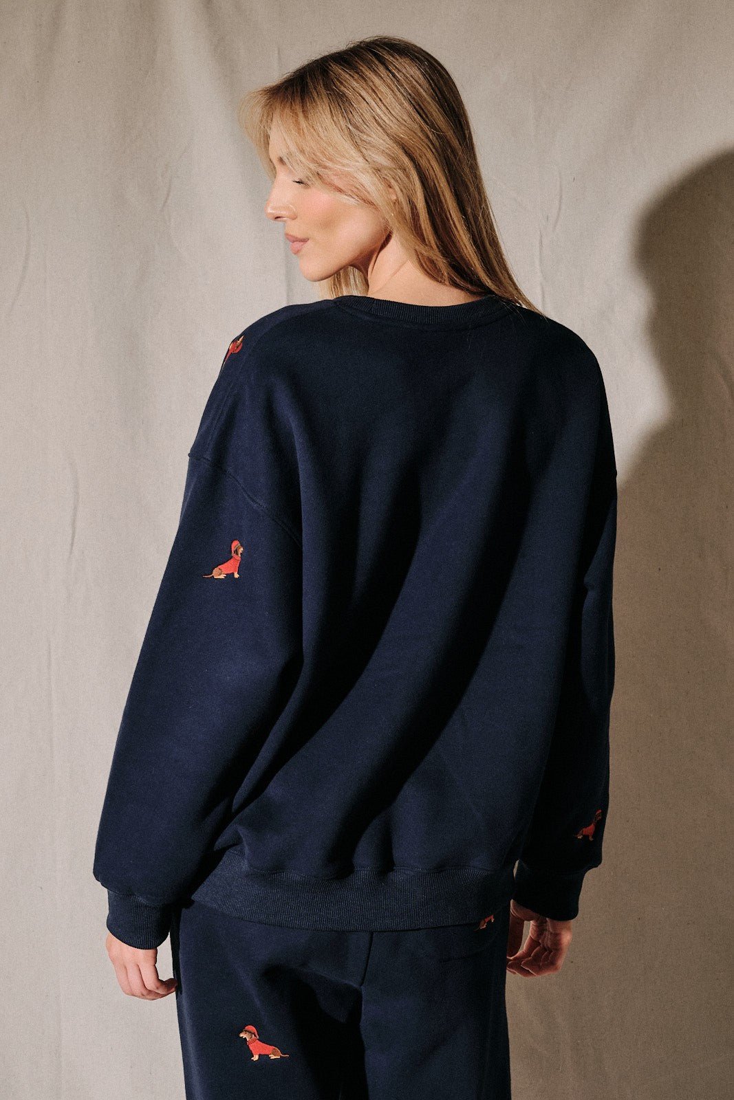 Dog Days Embroidered Dachshund Sweatshirt - Westly