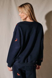 Dog Days Embroidered Dachshund Sweatshirt - Westly