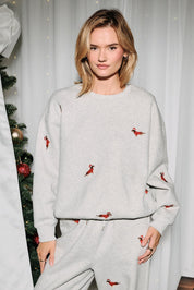 Dog Days Embroidered Dachshund Sweatshirt - Westly