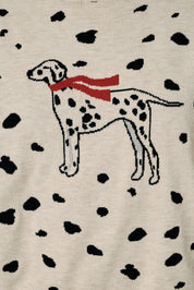Domino Dalmatian Mock Neck Sweater - Westly