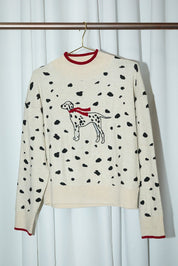 Domino Dalmatian Mock Neck Sweater - Westly