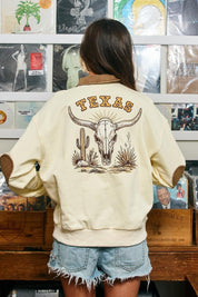 Don't Mess With The West Embroidered Half-Zip Sweatshirt - Westly